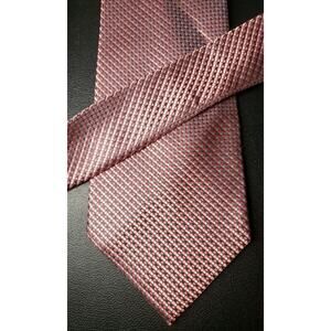 Geoffrey Beene Men's Mini Grid Red Tie 100% Silk